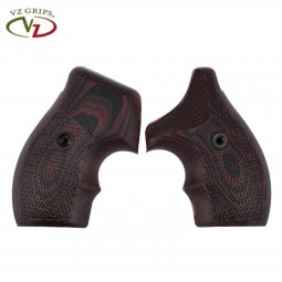 VZ Grips Smith & Wesson J-Frame Tactical Diamond Grips, Black Cherry