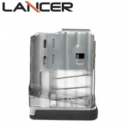 Lancer Systems L7 Advanced Warfighter Magazine, 5 Round 7.62mm/.308cal, Translucent Clear