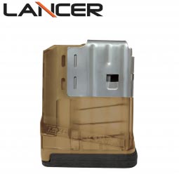 Lancer Systems L7 Advanced Warfighter Magazine, 5 Round 7.62mm/.308cal, Translucent Dark Earth