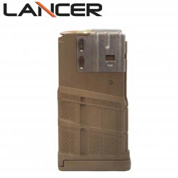 Lancer Systems L7 Advanced Warfighter Magazine, 20 Round 7.62mm/.308cal, Opaque Dark Earth