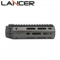 Lancer Systems AR-15 Carbon Fiber Handguard, Octagon w/ Rail, 6" Carbine Length