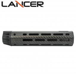 Lancer Systems AR-15 Carbon Fiber Handguard, Octagon w/o Rail, 8" Mid-Length