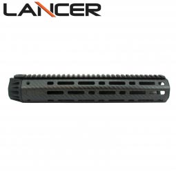 Lancer Systems AR-15 Carbon Fiber Handguard, Octagon w/ Rail, 12" Rifle Length