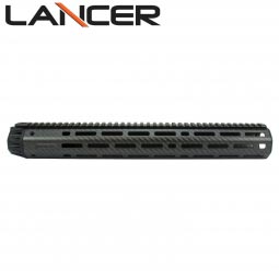 Lancer Systems AR-15 Carbon Fiber Handguard, Octagon w/ Rail, Extra Long 15" Length