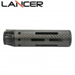 Lancer Systems AR-15 Carbon Fiber Handguard, Round w/ Standard Cooling Slots, 6" Carbine Length