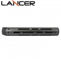 Lancer Systems AR-15 Carbon Fiber Handguard, Round w/Standard Cooling Slots, 12" Rifle Length