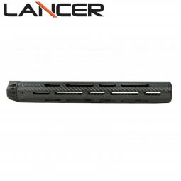 Lancer Systems AR-15 Carbon Fiber Handguard, Round w/ Standard Cooling Slots, 13" Rifle Plus Length