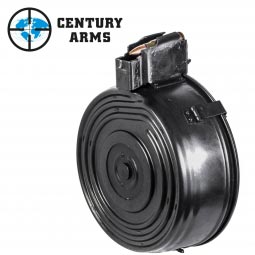 Century Arms Romanian AK Drum Magazine, 75 Round 7.62x39