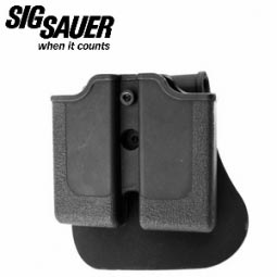 Sig Sauer P250 / P228 / P229 / SP2022 Paddle Double Magazine Pouch, Black, .45/.40/9mm