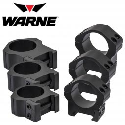 Warne Maxima Horizontal 1" Scope Rings, Matte Black