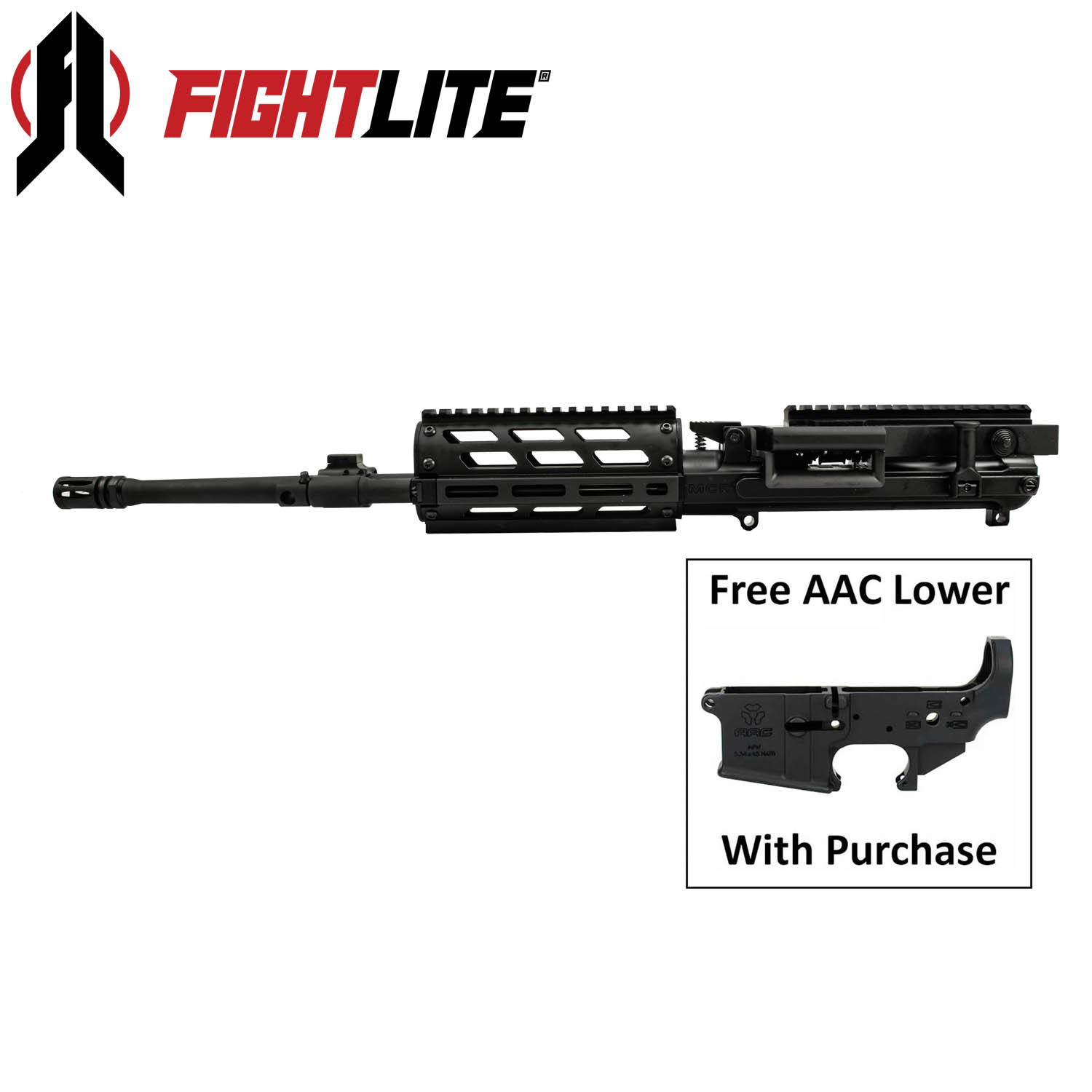 Fightlite 556 1625 Heavy Belt Feed Complete Upper M Lok Handguard Steel Phosphate Feed Tray Midwest Gun Works