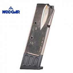 Mec-Gar Browning Hi-Power 10 Rd. Magazine, Nickel