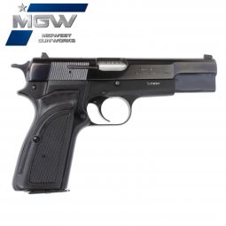 MGW Custom Browning Hi-Power .40 S&W w/ Polymer Grips, Blued / Matte