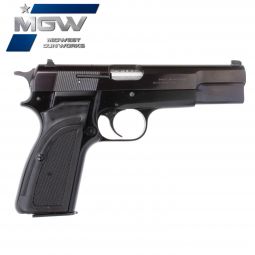 MGW Custom Browning Hi-Power .40 S&W w/ Polymer Grips, Blued / Matte