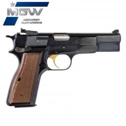 MGW Custom Browning Hi-Power 9mm w/ Adjustable Sights, Blued