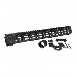 Midwest Industries AR-15 Combat Rail M-Lok Handguard, 15" Black