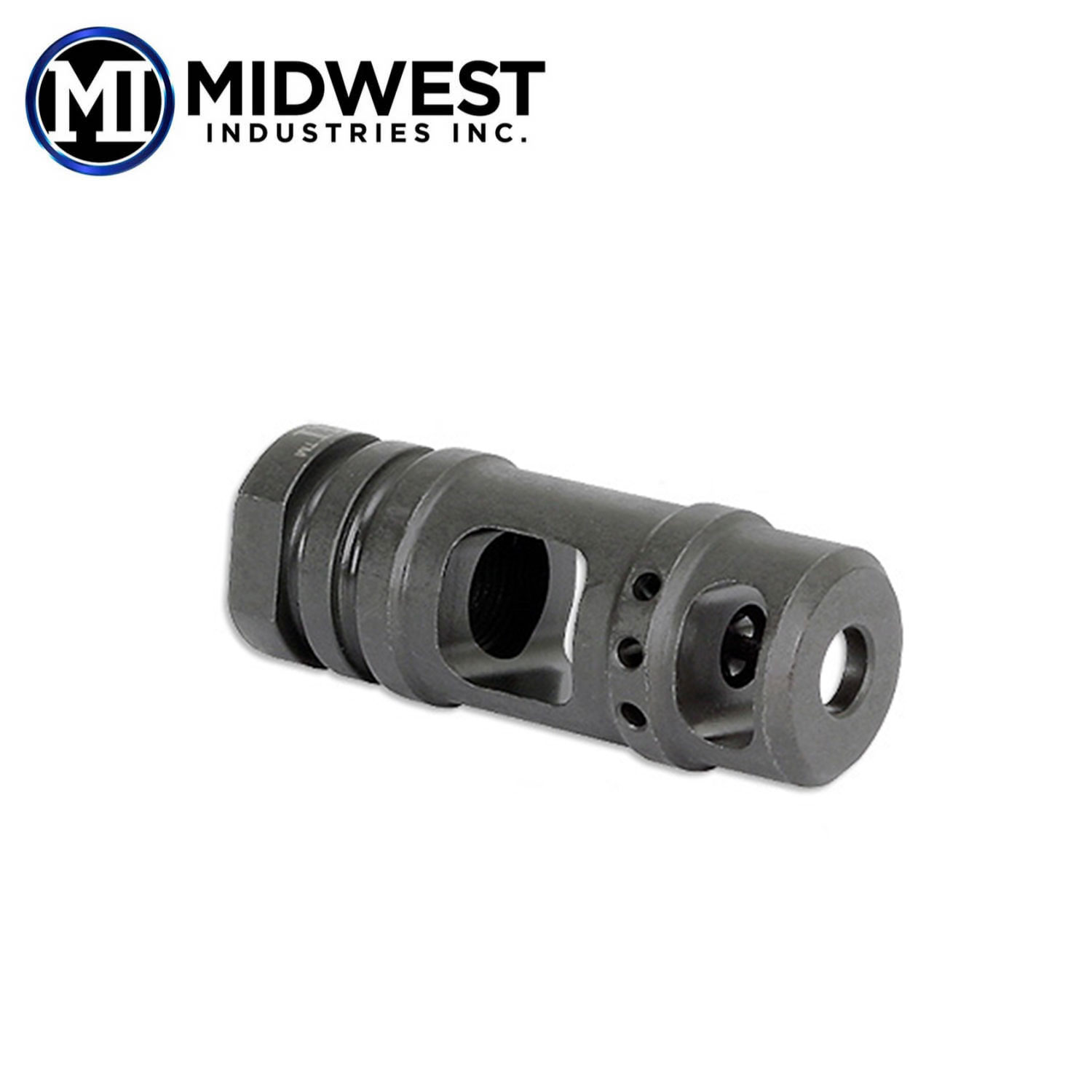 Midwest Industries Ar 15 Two Chamber Muzzle Brake 5 56 223 1 2 28 Threads Mgw