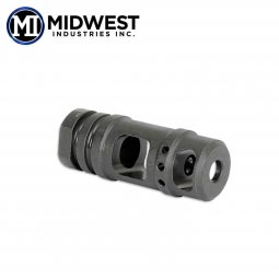 Midwest Industries AR-15 Two Chamber Muzzle Brake, 5.56/.223 1/2-28 Threads