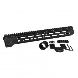 Midwest Industries AR-15 SLH Slim Line M-Lok Handguard, 15" Black