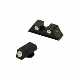 Meprolight Tru-Dot Fixed Night Sight Set for Glock Pistols, Green