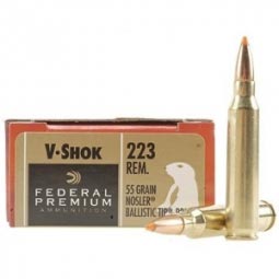 Federal V-Shok .223 Remington 55gr. Nosler Ballistic Tip Ammunition 20 Round Box