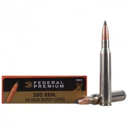 Federal Vital Shok 280 Remington 140gr. Trophy Copper Ammunition 20 Round Box