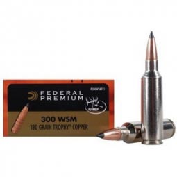 Federal Premium Vital Shok 300 WSM 180gr. Trophy Copper Ammunition 20 Round Box