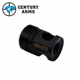 Century Arms AK Draco Dual Port Muzzle Brake, 7.62x39 & 9mm, 14x1 LH Thread