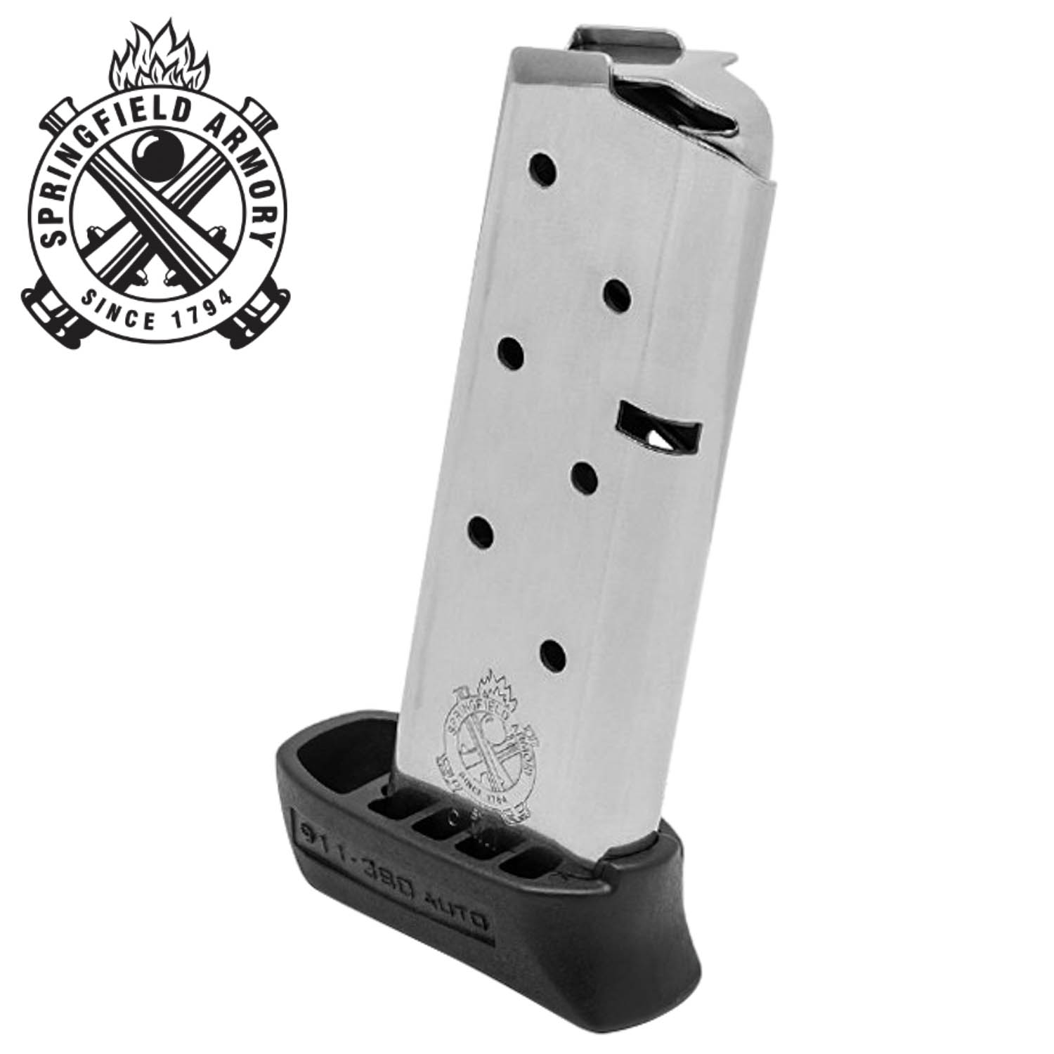 Springfield Armory 911 380 Acp 7 Round Extended Magazine Stainless Mgw