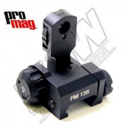 ProMag AR-15 / M16 Flip Up Rear Single Plane Dual Aperture Sight