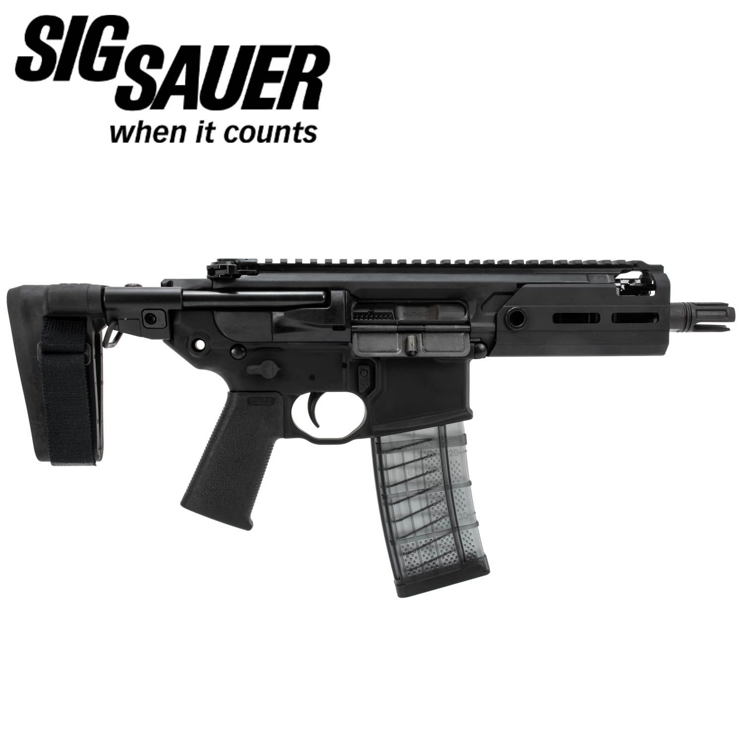 Sig Sauer MCX Rattler Pistol, 300 Blackout, Collapsible PSB: MGW