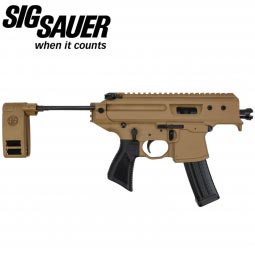 Sig Sauer MPX Copperhead Pistol, 9mm 3.5" Barrel, Coyote Brown