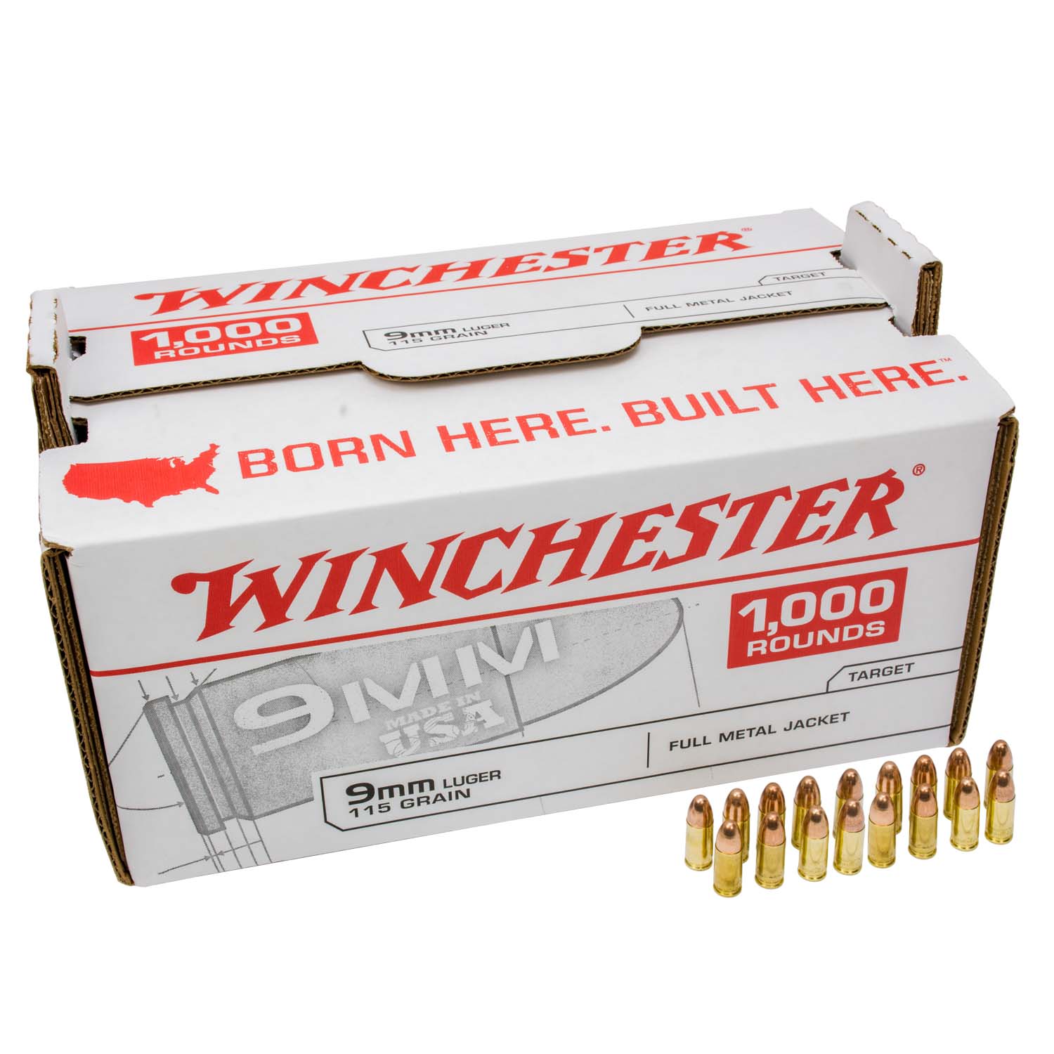 winchester 9mm ammo steel case walmart