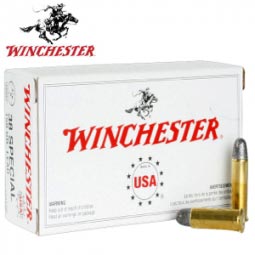 Winchester USA 38 Special 150GR. LRN Ammunition, 50 Round Box