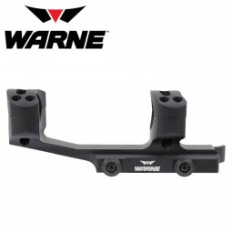 Warne X-SKEL Quick Detach Extended AR Scope Mount, 1" or 30mm, Black