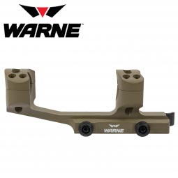 Warne X-SKEL Quick Detach Extended AR Scope Mount, 1" or 30mm, FDE