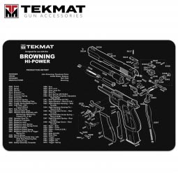 TekMat Browning Hi Power 11"x17" Gun Cleaning Mat, Black