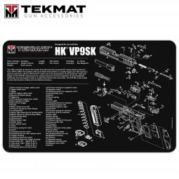 TekMat Heckler & Koch VP9SK 11"x17" Gun Cleaning Mat, Black