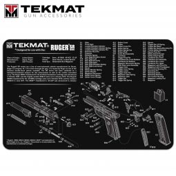 TekMat Ruger SR9 / SR40 11"x17" Gun Cleaning Mat, Black