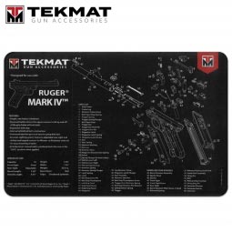 TekMat Ruger Mark IV 11"x17" Gun Cleaning Mat, Black