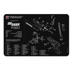 TekMat Sig Sauer P320 11"x17" Gun Cleaning Mat, Black