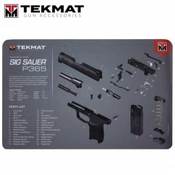 TekMat Sig Sauer P365 11"x17" Gun Cleaning Mat, Gray