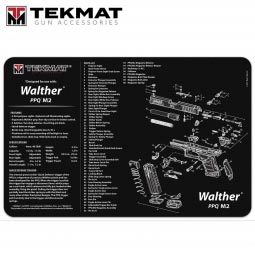 TekMat Walther PPQ M2 11"x17" Gun Cleaning Mat, Black