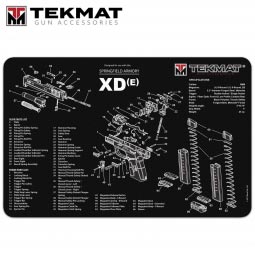 TekMat Springfield Armory XDe 11"x17" Gun Cleaning Mat, Black