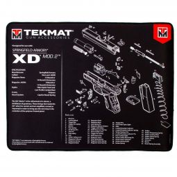 TekMat Springfield Armory XD Mod.2 11"x17" Gun Cleaning Mat, Black