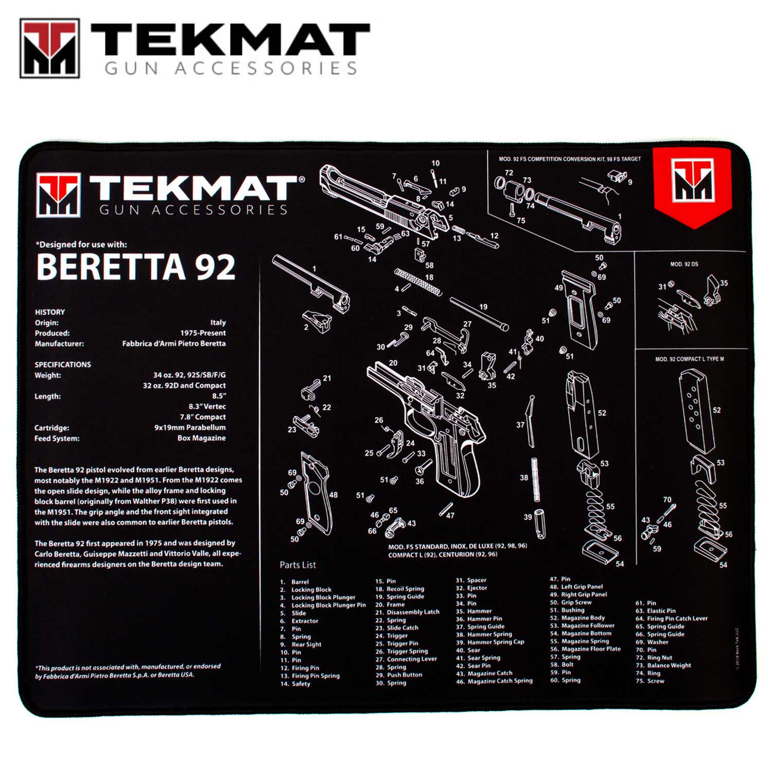 Gun Cleaning Tekmat Gun Mat For The Ar 15 Grey