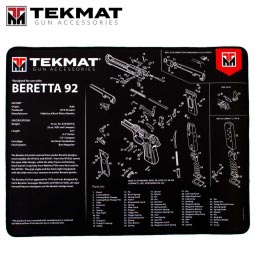 TekMat Beretta 92 15"x20" Premium Gun Cleaning Mat, Black