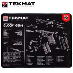 TekMat 15"x20" Premium Gun Cleaning Mat for Glock Gen4, Black