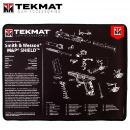 TekMat Smith & Wesson M&P Shield 15"x20" Premium Gun Cleaning Mat, Black