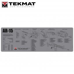 TekMat AR-15 12"x36" Gun Cleaning Mat, Gray